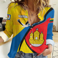 Lithuania Klaipeda Country Women Casual Shirt Klaipedos Apskritis Coat of Arms - Wonder Print Shop