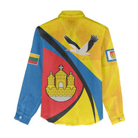 Lithuania Klaipeda Country Women Casual Shirt Klaipedos Apskritis Coat of Arms - Wonder Print Shop
