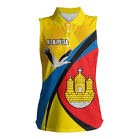 Lithuania Klaipeda Country Women Sleeveless Polo Shirt Klaipedos Apskritis Coat of Arms - Wonder Print Shop