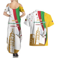 Lithuania Restoration of Independence Day Couples Matching Summer Maxi Dress and Hawaiian Shirt 11th March 1990