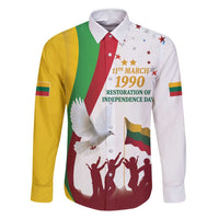 Lithuania Restoration of Independence Day Family Matching Summer Maxi Dress and Hawaiian Shirt 11th March 1990