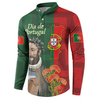 Portugal Day 10th June Button Sweatshirt Luis de Camoes Dia da Portugal