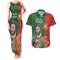 Portugal Day 10th June Couples Matching Tank Maxi Dress and Hawaiian Shirt Luis de Camoes Dia da Portugal