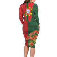 Portugal Day 10th June Family Matching Long Sleeve Bodycon Dress and Hawaiian Shirt Luis de Camoes Dia da Portugal