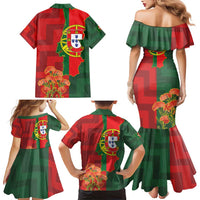 Portugal Day 10th June Family Matching Mermaid Dress and Hawaiian Shirt Luis de Camoes Dia da Portugal