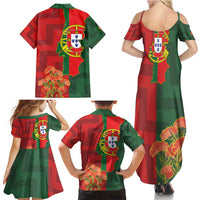 Portugal Day 10th June Family Matching Summer Maxi Dress and Hawaiian Shirt Luis de Camoes Dia da Portugal