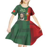 Portugal Day 10th June Kid Short Sleeve Dress Luis de Camoes Dia da Portugal