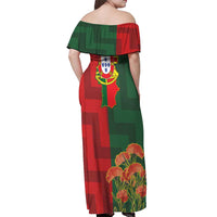 Portugal Day 10th June Off Shoulder Maxi Dress Luis de Camoes Dia da Portugal