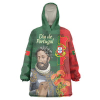 Portugal Day 10th June Wearable Blanket Hoodie Luis de Camoes Dia da Portugal