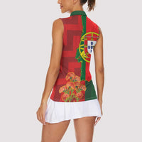 Portugal Day 10th June Women Sleeveless Polo Shirt Luis de Camoes Dia da Portugal
