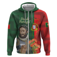 Portugal Day 10th June Zip Hoodie Luis de Camoes Dia da Portugal