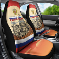 Personalized Russia Day 12th June Car Seat Cover Red Square Moscow
