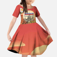 Personalized Russia Day 12th June Family Matching Puletasi and Hawaiian Shirt Red Square Moscow