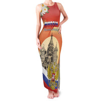 Personalized Russia Day 12th June Family Matching Tank Maxi Dress and Hawaiian Shirt Red Square Moscow