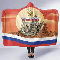 Personalized Russia Day 12th June Hooded Blanket Red Square Moscow
