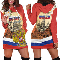 Personalized Russia Day 12th June Hoodie Dress Red Square Moscow