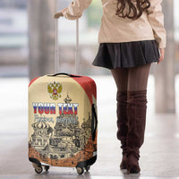 Personalized Russia Day 12th June Luggage Cover Red Square Moscow