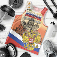 Personalized Russia Day 12th June Men Tank Top Red Square Moscow