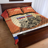 Personalized Russia Day 12th June Quilt Bed Set Red Square Moscow