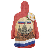 Personalized Russia Day 12th June Wearable Blanket Hoodie Red Square Moscow