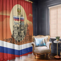Personalized Russia Day 12th June Window Curtain Red Square Moscow