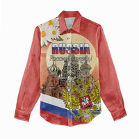 Personalized Russia Day 12th June Women Casual Shirt Red Square Moscow