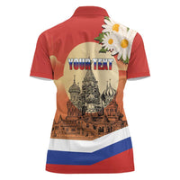 Personalized Russia Day 12th June Women Polo Shirt Red Square Moscow