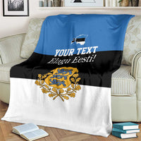 Personalized Estonia Flag Day 4 June Blanket Elagu Esti!