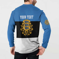 Personalized Estonia Flag Day 4 June Button Sweatshirt Elagu Esti!