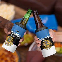 Personalized Estonia Flag Day 4 June 4 in 1 Can Cooler Tumbler Elagu Esti!