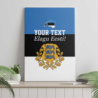 Personalized Estonia Flag Day 4 June Canvas Wall Art Elagu Esti!
