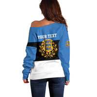 Personalized Estonia Flag Day 4 June Off Shoulder Sweater Elagu Esti!