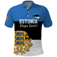 Personalized Estonia Flag Day 4 June Polo Shirt Elagu Esti!