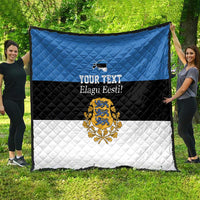 Personalized Estonia Flag Day 4 June Quilt Elagu Esti!