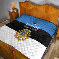 Personalized Estonia Flag Day 4 June Quilt Elagu Esti!