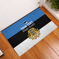 Personalized Estonia Flag Day 4 June Rubber Doormat Elagu Esti!