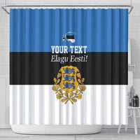 Personalized Estonia Flag Day 4 June Shower Curtain Elagu Esti!