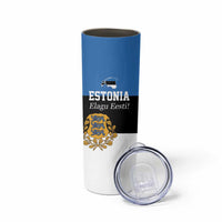 Personalized Estonia Flag Day 4 June Skinny Tumbler Elagu Esti!