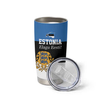 Personalized Estonia Flag Day 4 June Tumbler Cup Elagu Esti!