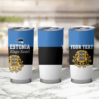 Personalized Estonia Flag Day 4 June Tumbler Cup Elagu Esti!