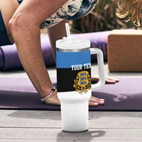 Personalized Estonia Flag Day 4 June Tumbler With Handle Elagu Esti!