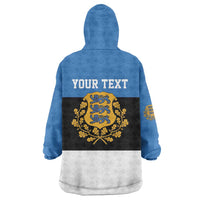 Personalized Estonia Flag Day 4 June Wearable Blanket Hoodie Elagu Esti!
