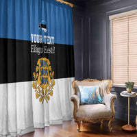 Personalized Estonia Flag Day 4 June Window Curtain Elagu Esti!