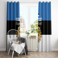 Personalized Estonia Flag Day 4 June Window Curtain Elagu Esti!