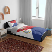 Personalized Sint Maarten Flag day Bedding Set Semper progrediens Flag Style