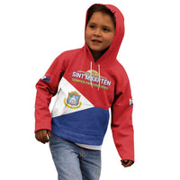 Personalized Sint Maarten Flag day Kid Hoodie Semper progrediens Flag Style