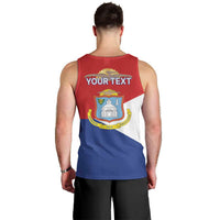 Personalized Sint Maarten Flag day Men Tank Top Semper progrediens Flag Style