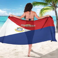 Personalized Sint Maarten Flag day Sarong Semper progrediens Flag Style