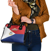 Personalized Sint Maarten Flag day Shoulder Handbag Semper progrediens Flag Style