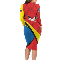 Lithuania Marijampole County Long Sleeve Bodycon Dress Marijampoles apskritis